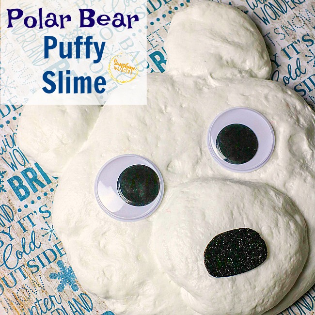 polar bear puffy slime