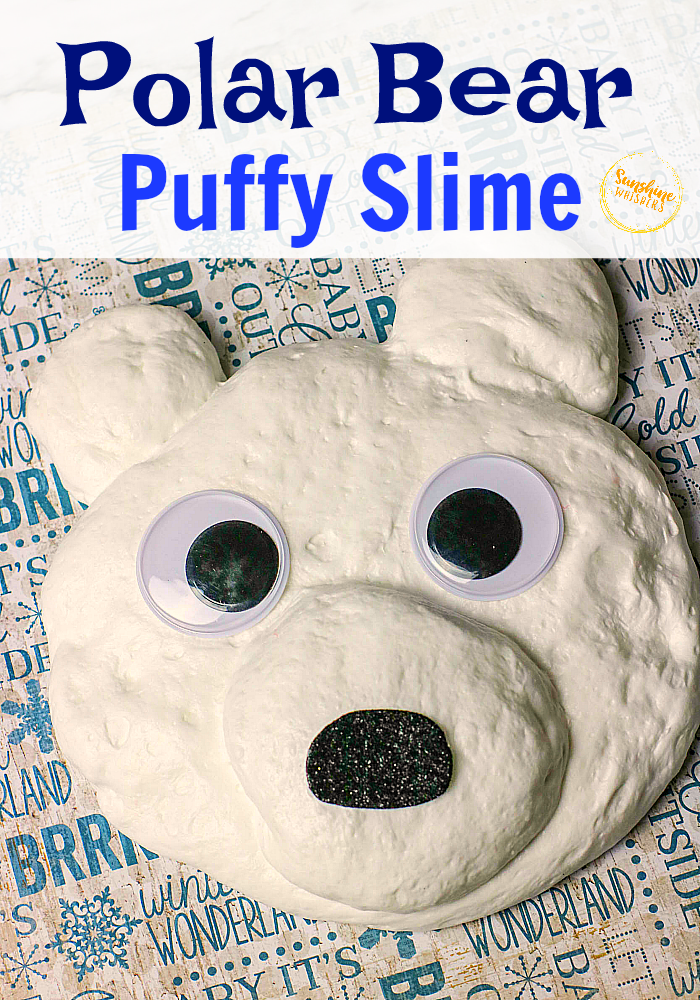polar bear puffy slime