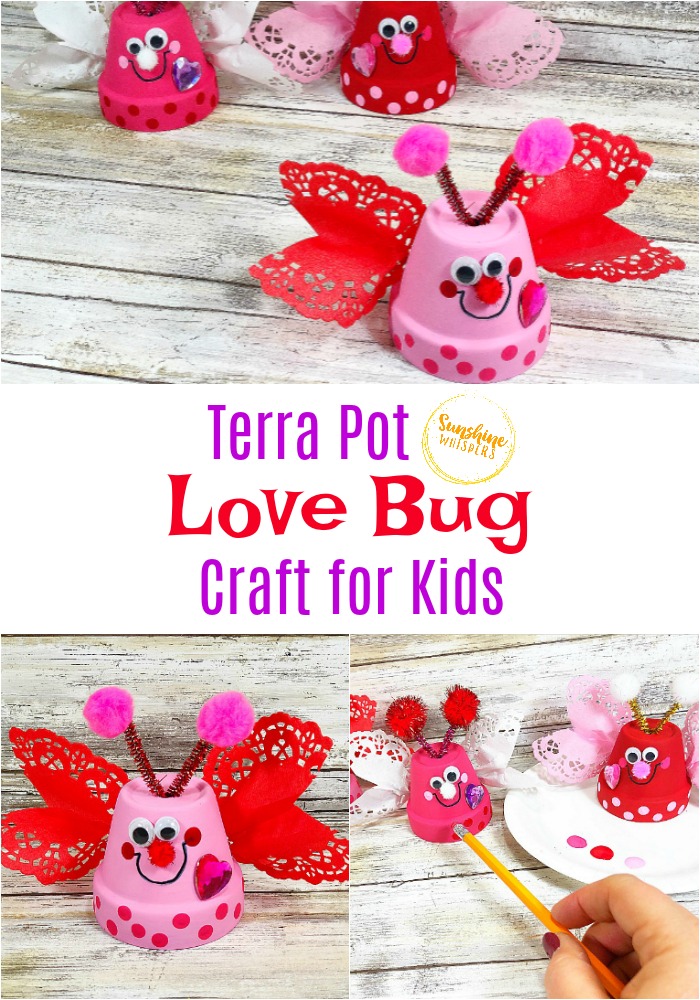Clay Love Bug Craft for Kids