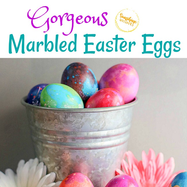 Gorgeous Marbled Easter Eggs Without A Kit