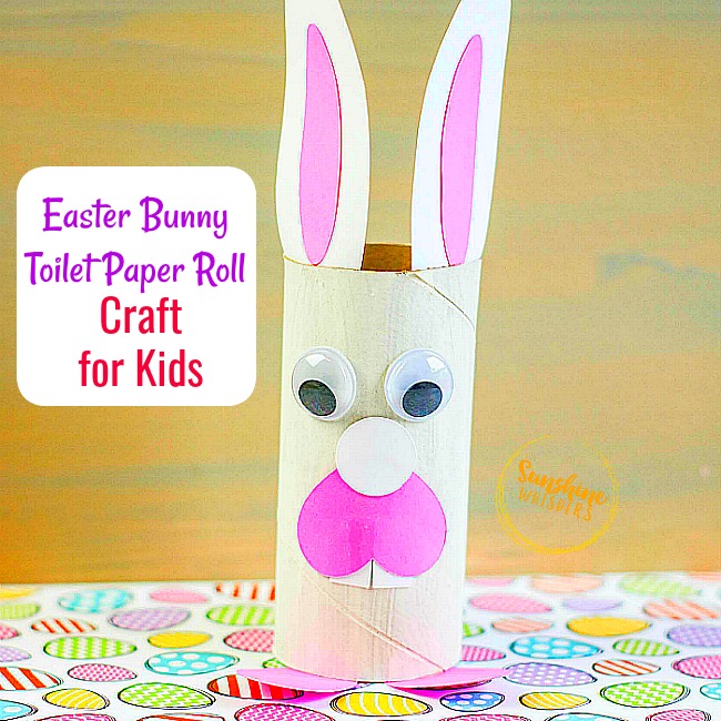 Easter Bunny Toilet Paper Roll Craft For Kids