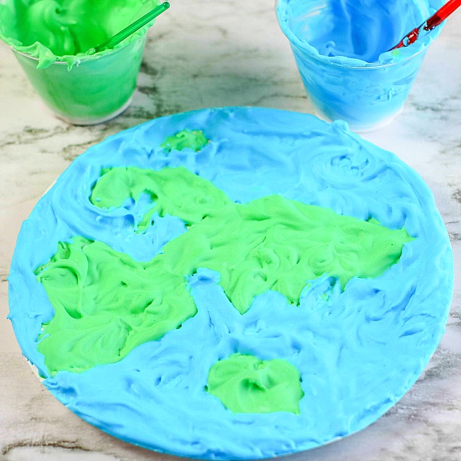 Earth Day Puffy Paint Craft
