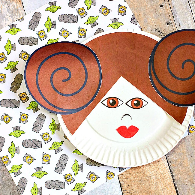 Princess Leia Paper Plate Craft For Kids
