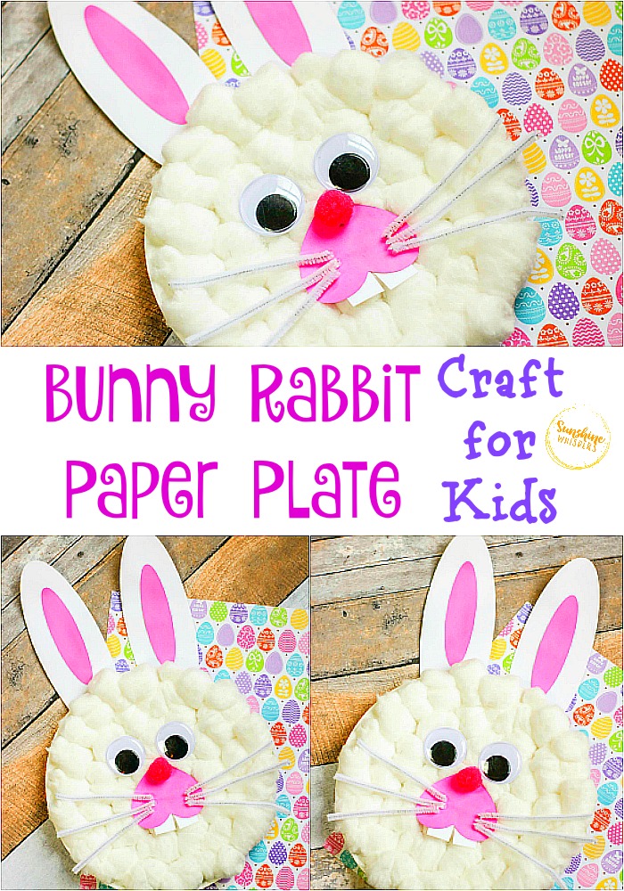bunny rabbit paper plate craft 