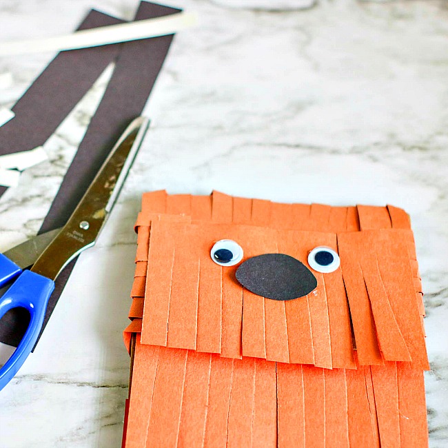 Chewbacca Paper Bag Puppet Craft for Kids