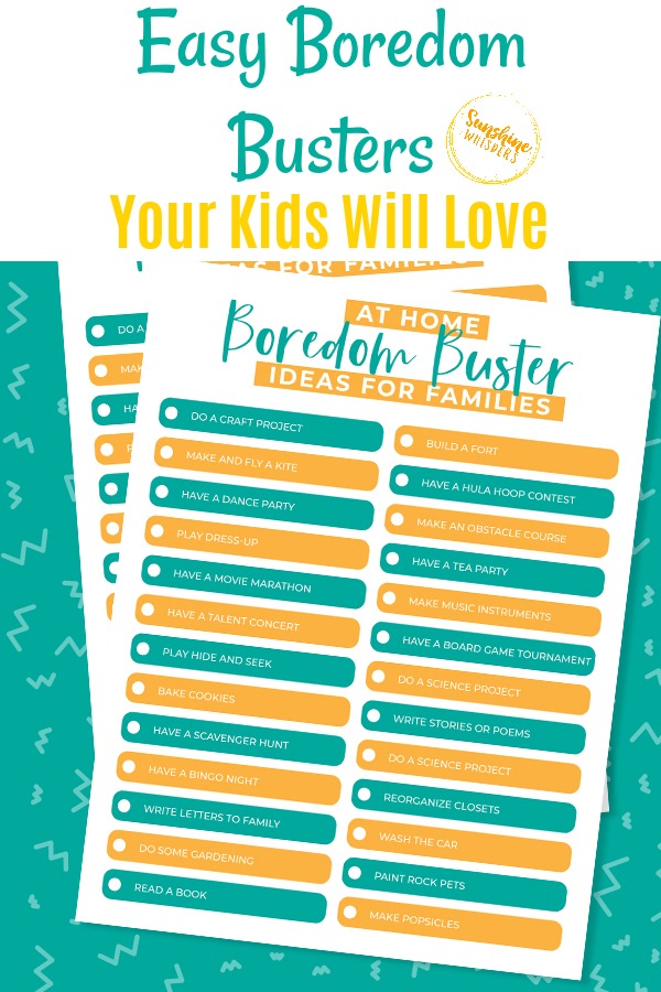 easy boredom busters your kids will love 