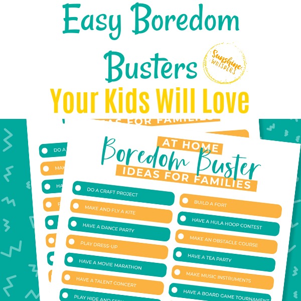 20+ Easy Boredom Busters Your Kids Will Love
