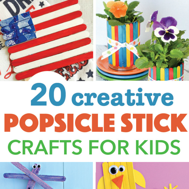 20 Creative Popsicle Stick Crafts For Kids