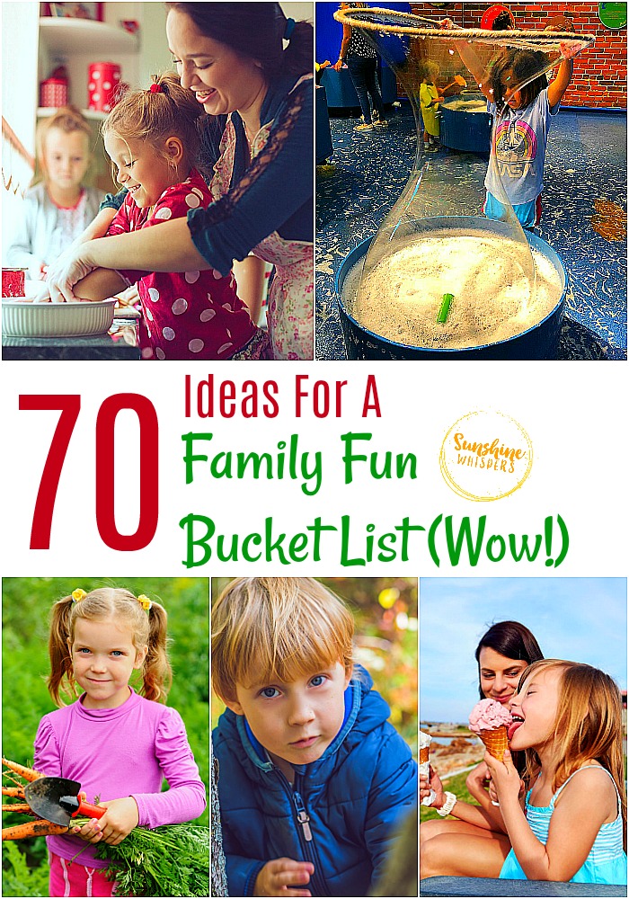Family fun bucket list