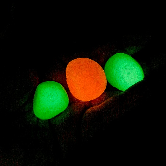 Handmade Glow in the dark bouncy balls
