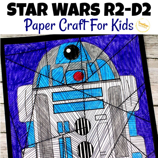 Star Wars R2-D2 Paper Craft For Kids