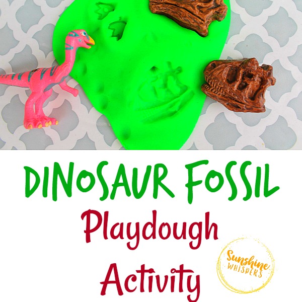 Dinosaur Fossil Playdough Activity