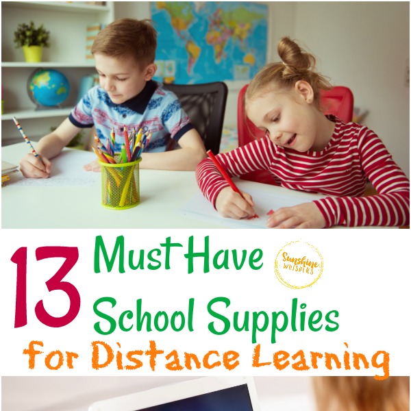 13 Must Have School Supplies for Distance Learning