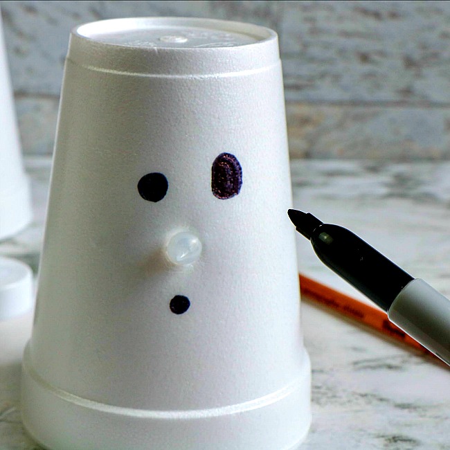 ghost cup craft for kids
