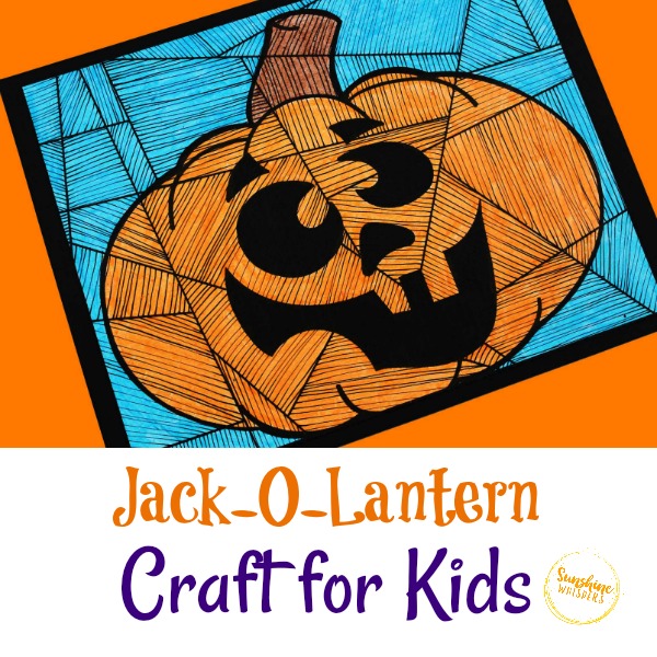 Jack-O-Lantern Coloring Activity Craft for Kids (with FREE Template)