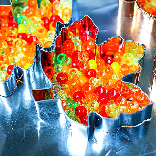 Melted Beads Suncatchers Craft - Make Cute Apples for Fall! - Jinxy Kids