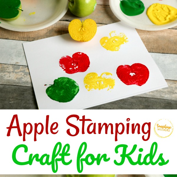Apple Stamping Craft For Kids
