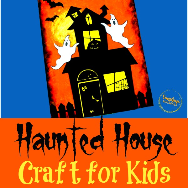 Haunted House Craft For Kids {with FREE template!}
