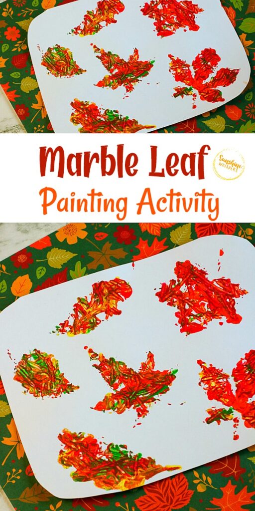 Marble Leaf Painting Activity For Kids - Sunshine Whispers