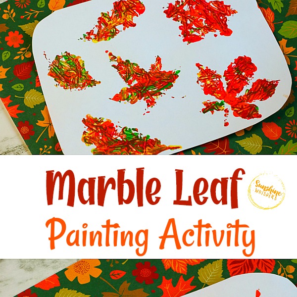 Marble Leaf Painting Activity For Kids