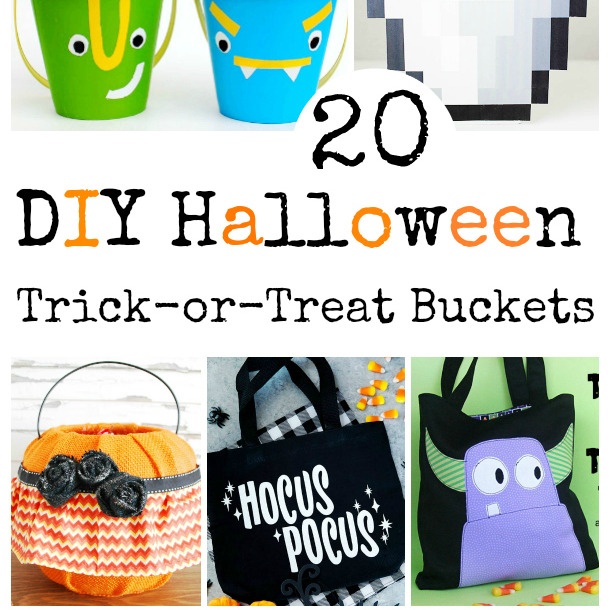 DIY Halloween Trick or Treat Buckets