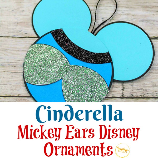 Cinderella Mickey Ears Disney Ornament