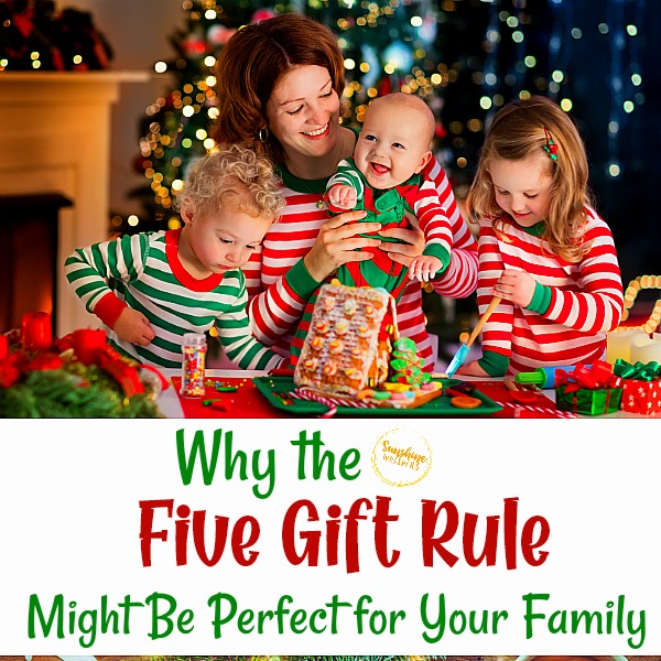 Why the Five Gift Rule Might Be Perfect For Your Family  Sunshine Whispers