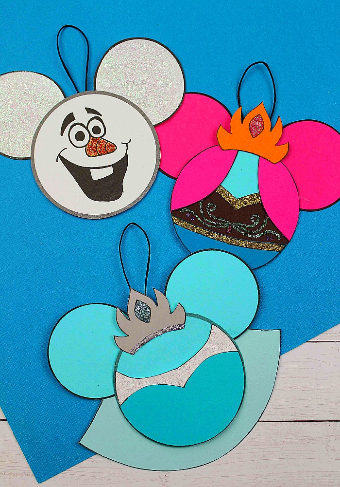 Frozen Mickey Ears Disney Ornaments