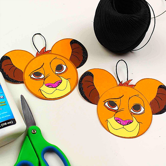 Lion King Mickey Ears Disney Ornament