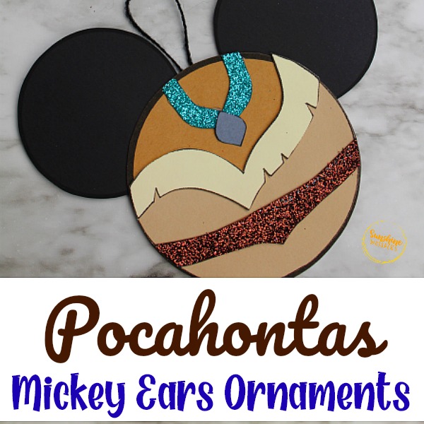 Pocahontas Mickey Ears Disney Ornament Craft