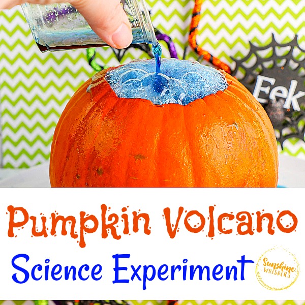 Pumpkin Volcano Science Experiment for Kids
