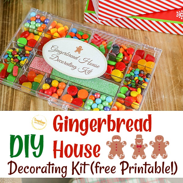 Super Easy DIY Gingerbread House Decorating Kit! (FREE Printable)