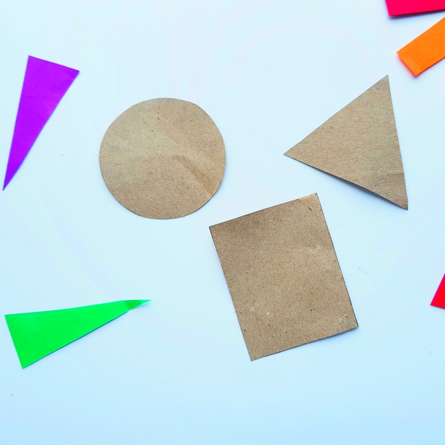 Turkey shape paper craft for kids