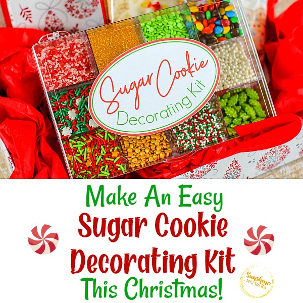 Make An Easy Sugar Cookie Decorating Kit This Christmas! (FREE Printable)