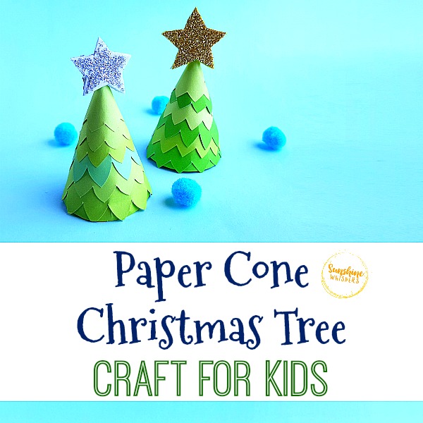 Paper Cone Christmas Tree Craft