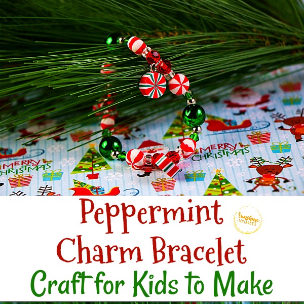 Peppermint Charm Bracelet Craft for Kids to Make