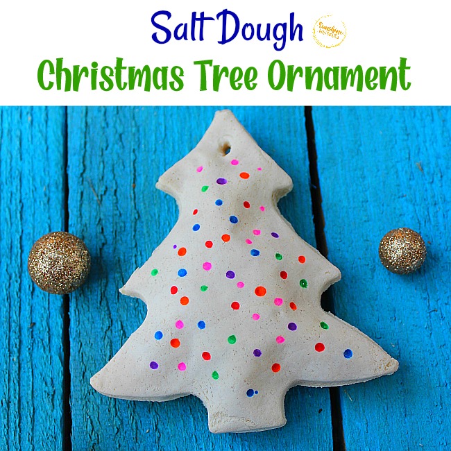 Salt Dough Christmas Tree Ornament Craft For Kids