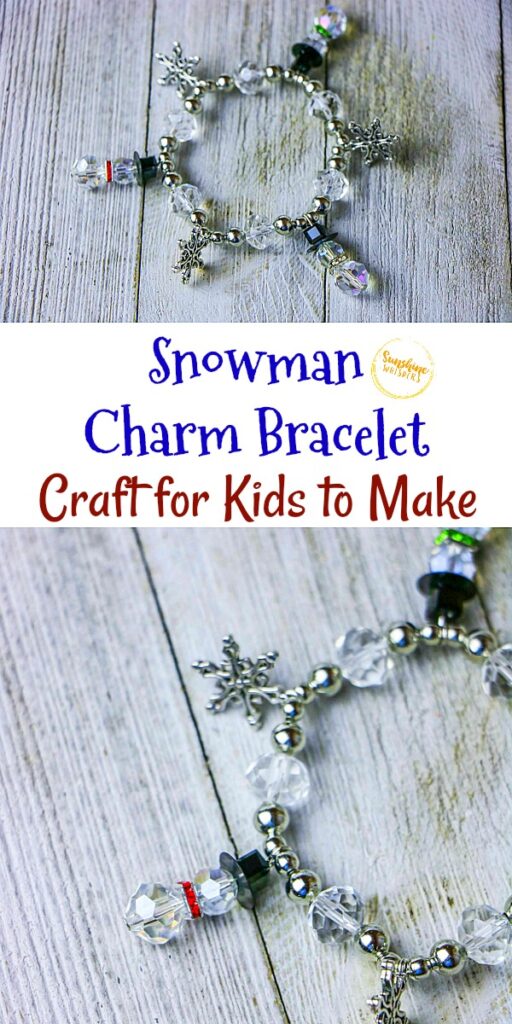 snowman charm bracelet craft