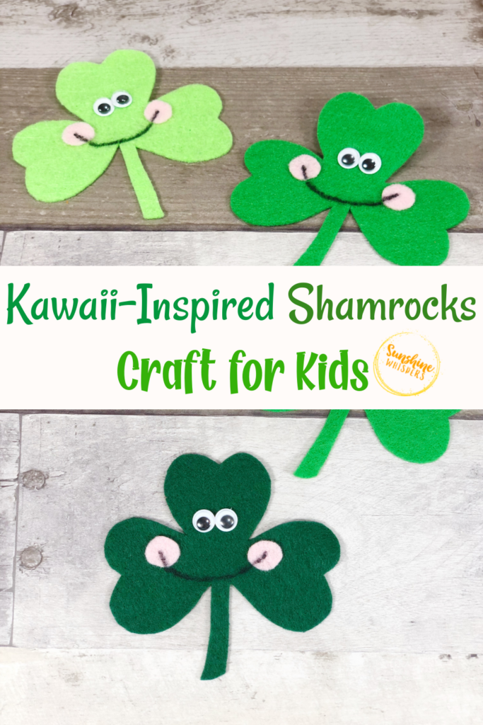 kawaii inspired shamrocks craft