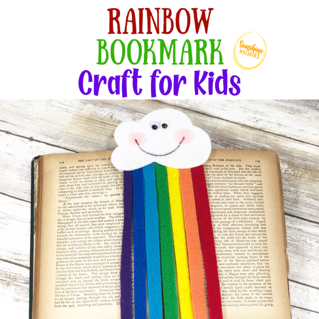 Rainbow Bookmark Craft For Kids