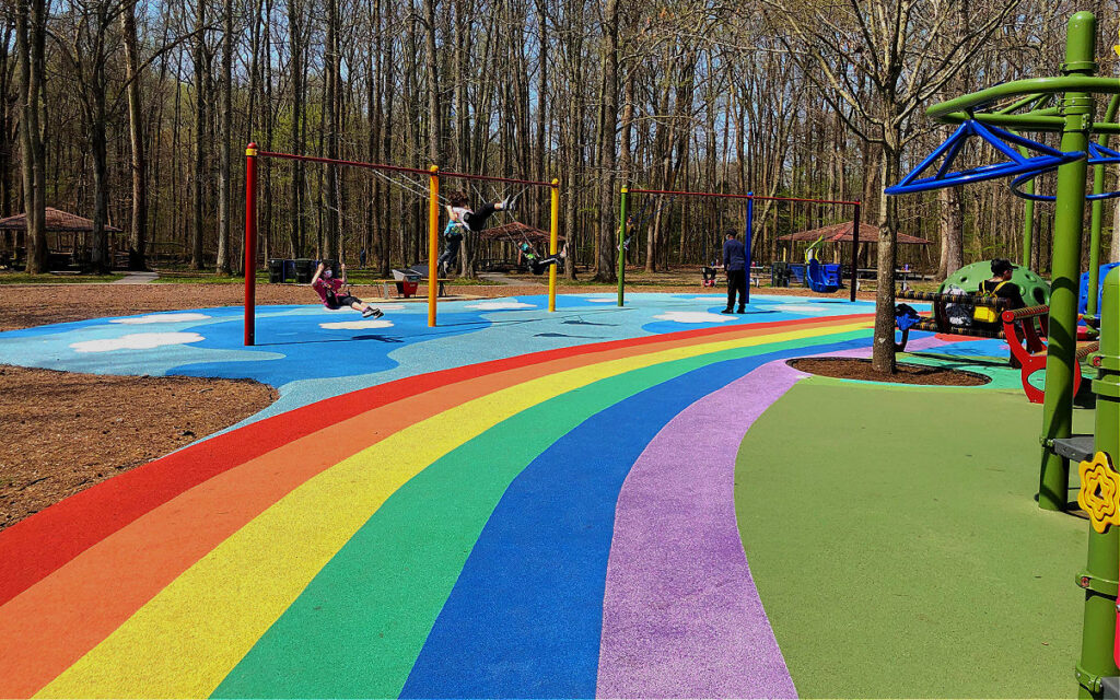wizard of oz playground rainbow track