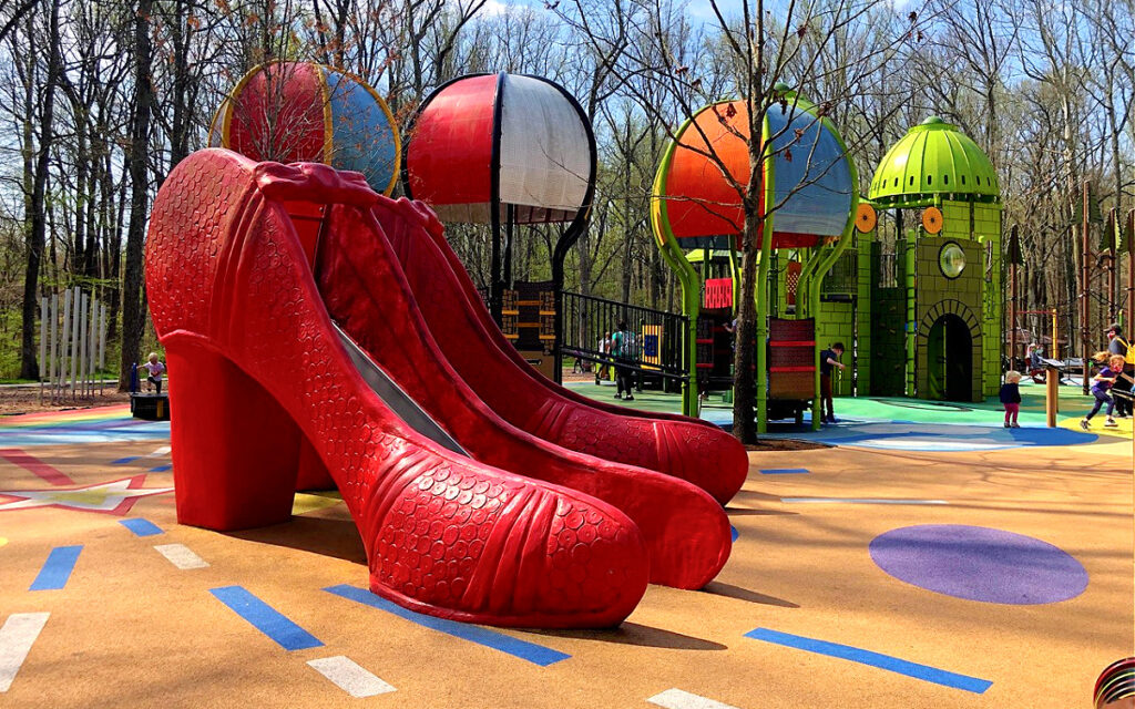 wizard of oz playground ruby slippers