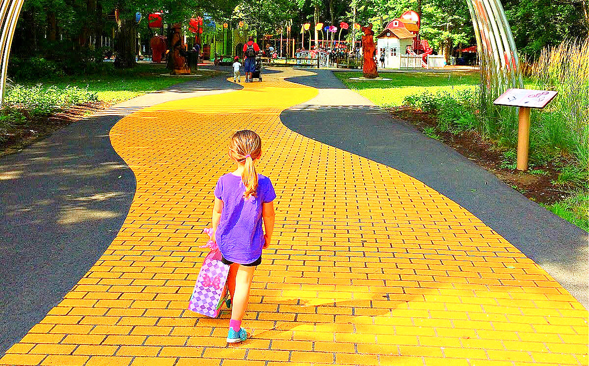 Wizard of Oz Playground at Watkins Regional Park Yellow Brick Road Path