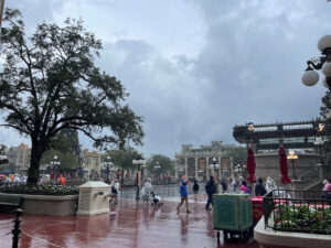 Magic Kingdom in the rain