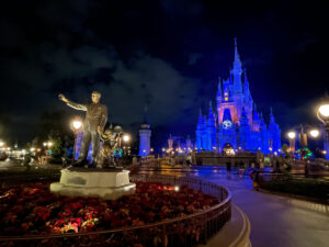 Magic Kingdom at night